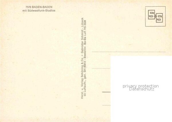 Baden-Baden mit Südwestfunk Studios Fliegeraufnahme – Bild 2
