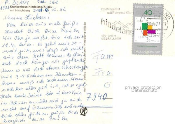 Hindelang Krankenhaus mit Hirschberg Allgäuer Alp – Bild 2