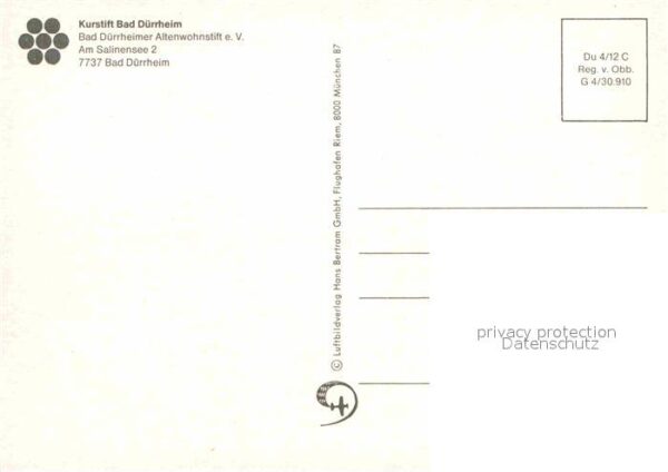 Bad Duerrheim Kurstift Altenwohnstift Fliegeraufnahme – Bild 2