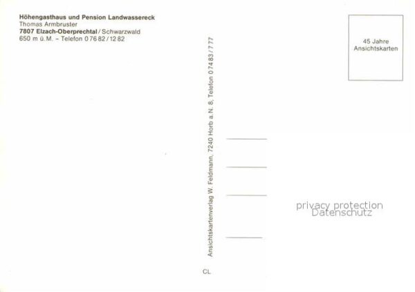 Oberprechtal Höhengasthaus Pension Landwassereck Sch – Bild 2