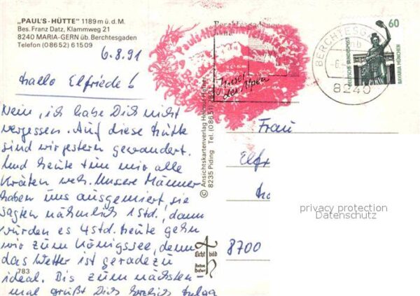 Maria Gern Pauls Hütte Kneifelspitze Gipfelkreuz A – Bild 2