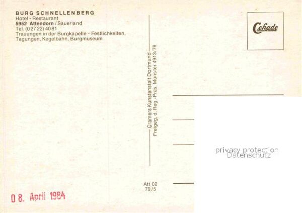 Attendorn Burg Schnellenberg Fliegeraufnahme – Bild 2