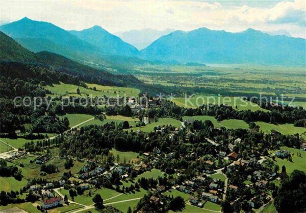 Bad Heilbrunn Alpenpanorama Fliegeraufnahme