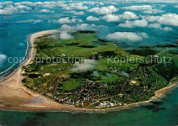 Borkum Nordseeinsel Fliegeraufnahme