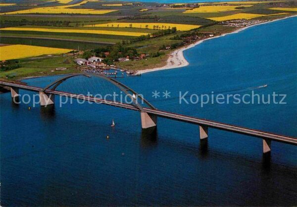 Insel Fehmarn Fehmarnsundbrücke Fliegeraufnahme