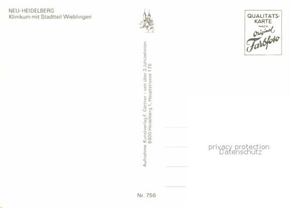 Heidelberg Neckar Klinikum Stadtteil Wieblingen Fliegerau – Bild 2