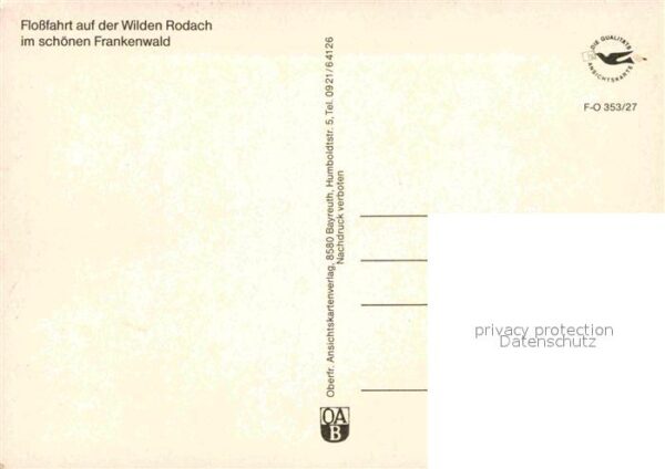 Frankenwald Region Flossfahrt auf der Wilden Rodach Lied M – Bild 2