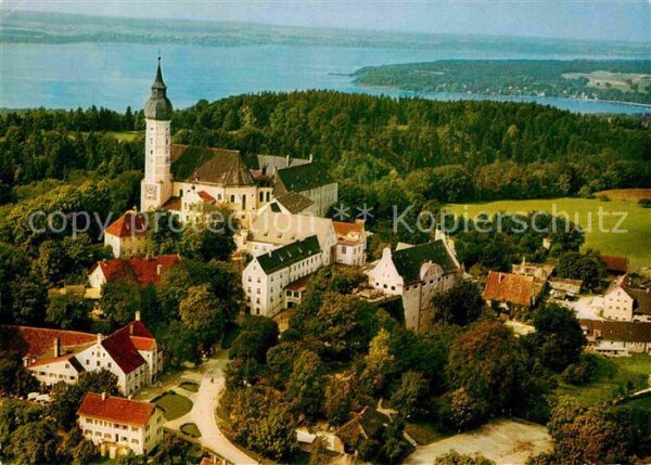 Andechs Kloster Kirche am Ammersee Fliegeraufna