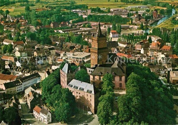 Kleve Schwanenburg Fliegeraufnahme