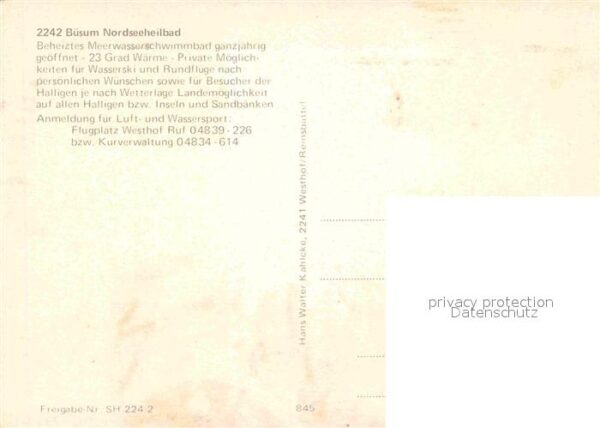 Buesum Nordseebad Hafen Fliegeraufnahme – Bild 2