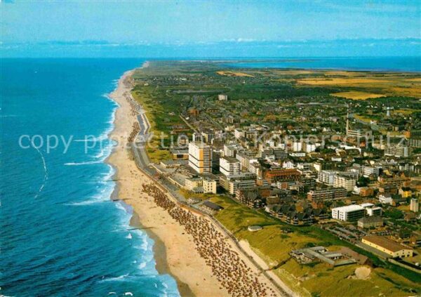Westerland Sylt Nordseeheilbad Fliegeraufnahme