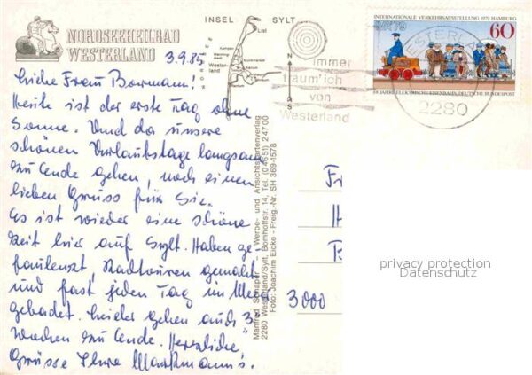 Westerland Sylt Nordseeheilbad Fliegeraufnahme – Bild 2