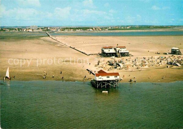 St Peter-Ording Seebrücke Strand Nordseeheilbad Schwefe