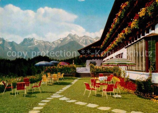 Sonthofen Oberallgaeu Allgäuer Berghof mit Alpe Eck Hörnergeb