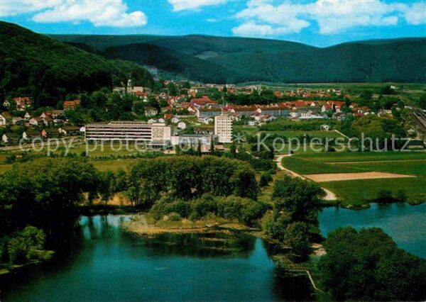 Bad Sooden-Allendorf Sanatorium Balzenborn See Fliegeraufnah