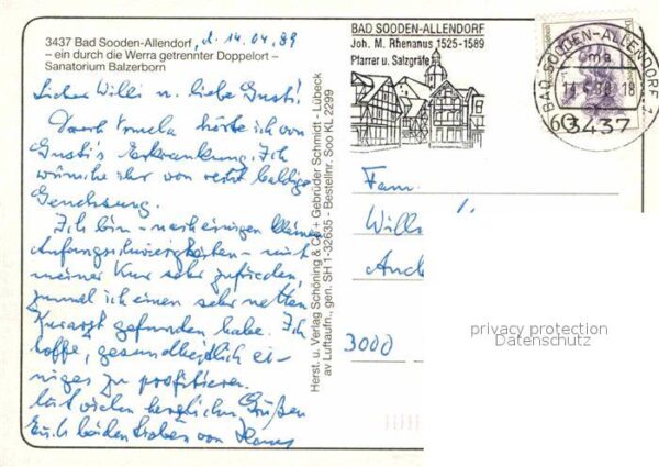 Bad Sooden-Allendorf Sanatorium Balzenborn See Fliegeraufnah – Bild 2