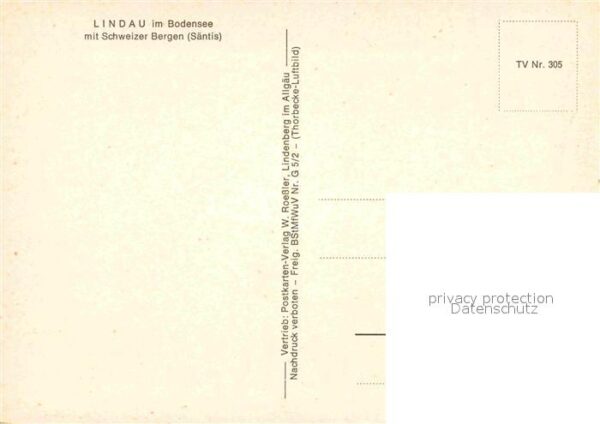 Lindau Bodensee mit Schweizer Bergen Säntis Thorbecke L – Bild 2