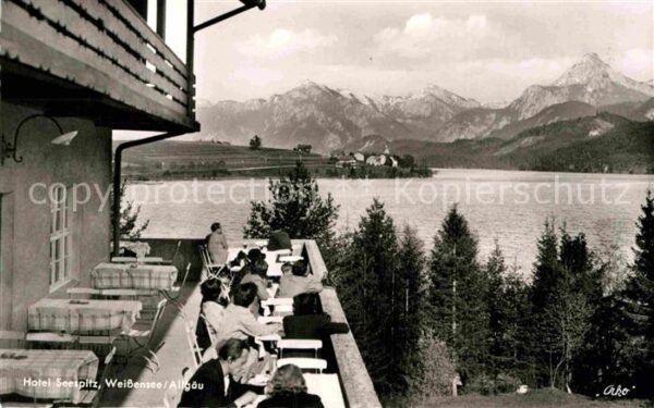 Weissensee Fuessen Hotel Seespitz Terrasse