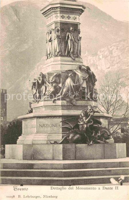 Trento Dettaglio del Monumento a Dante II