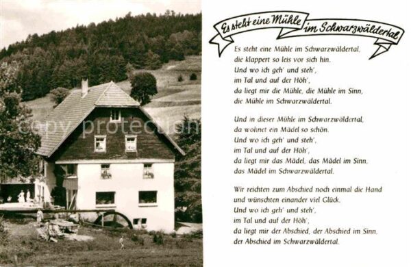 Grafenhausen Schwarzwald Pension Tannenmühle Gedicht