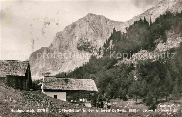 Hochschwab Florihütte  gegen Höllmauer