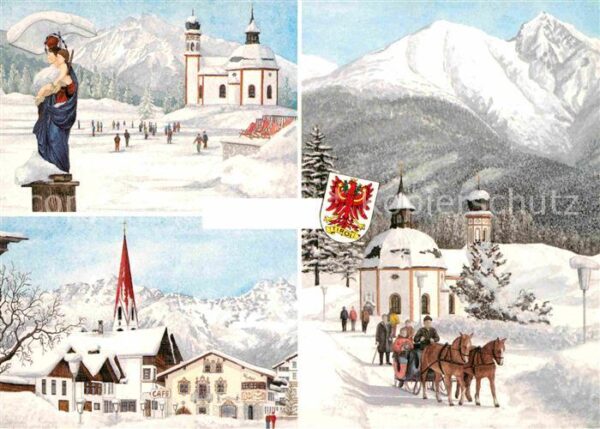 Tirol Region Seekirchl Seefelder Schmuckkastl Pferde