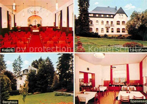 Siegen Westfalen Erholungsheim Patmos Kapelle Berghaus S