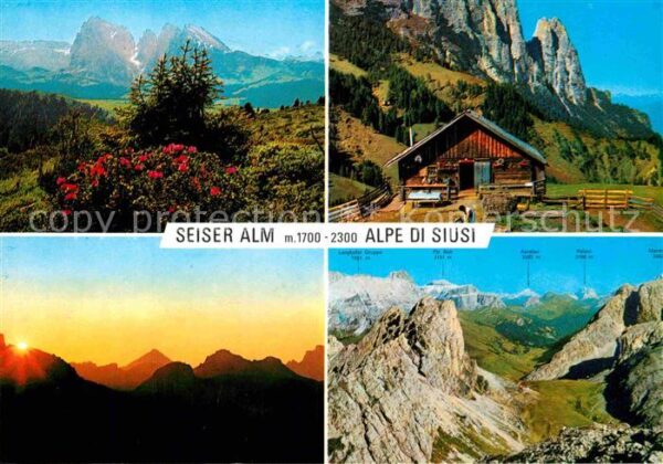 Seiser Alm Dolomiten Panorama