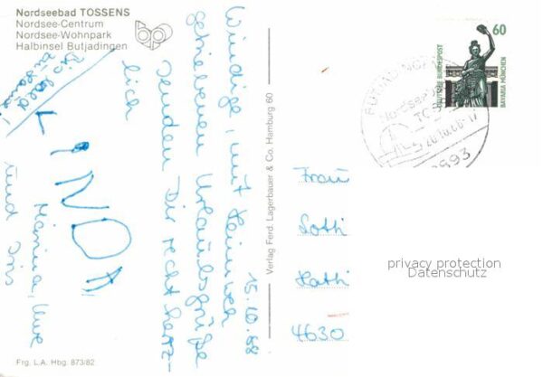 Tossens Nordseebad Fliegeraufnahme Halbinsel Butjardingen – Bild 2
