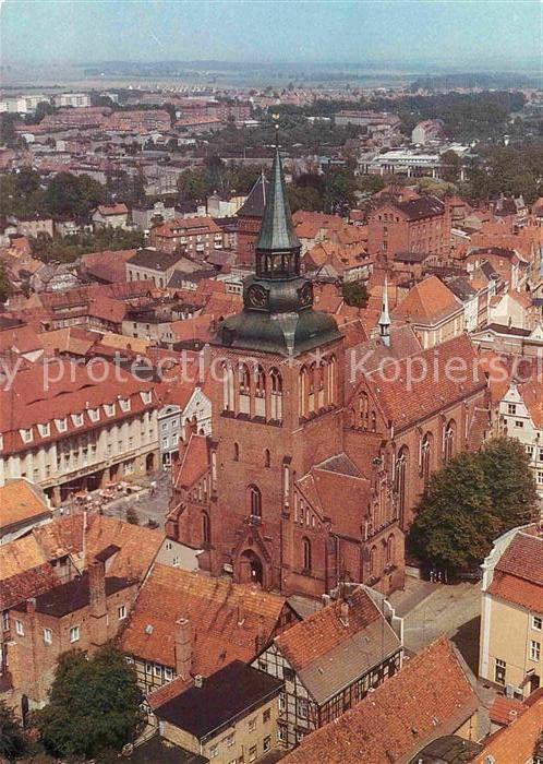 Guestrow Mecklenburg Vorpommern Fliegeraufnahme Pfarrkirche Sankt Marie