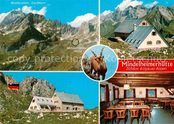 Mindelheimerhuette Steinwild Widderstein Gastraum