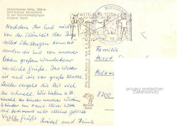 Mindelheimerhuette Steinwild Widderstein Gastraum – Bild 2