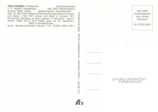 Hausen Wiesental Hebelhaus – Bild 2