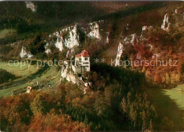 Friedingen Baden Fliegeraufnahme Schloss Bronnen mit Jäg
