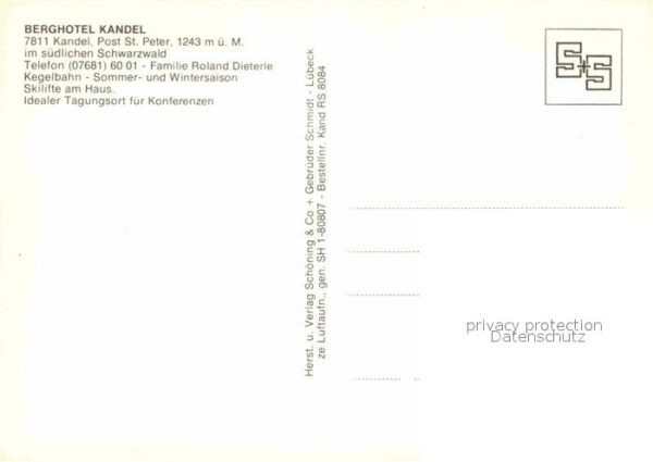 Kandel Breisgau Fliegeraufnahme Berghotel – Bild 2