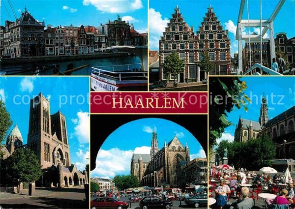 Haarlem Kirche Marktplatz Panorama