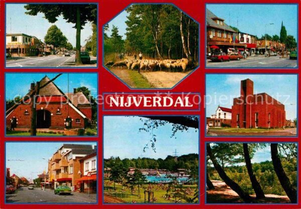 Nijverdal Schwimmbad Kirche Platz Schafsherde