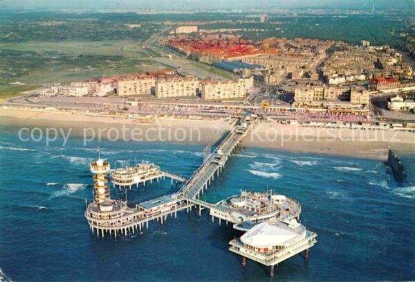 Scheveningen Fliegeraufnahme Seebrücke
