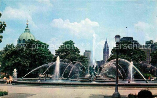 Philadelphia Pennsylvania Swan Memorial Fountain at Logan Circle