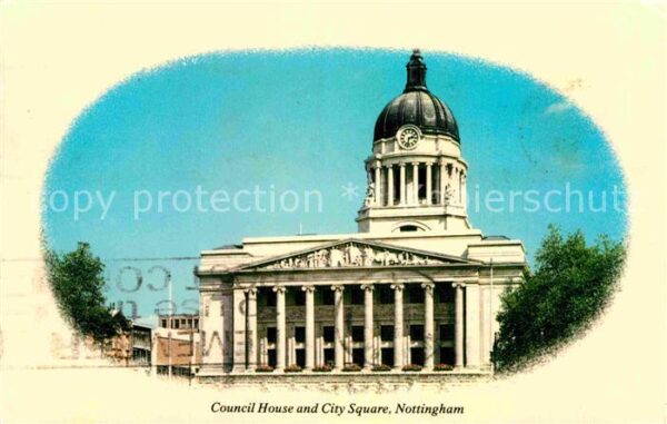 Nottingham UK Council House and City Square
