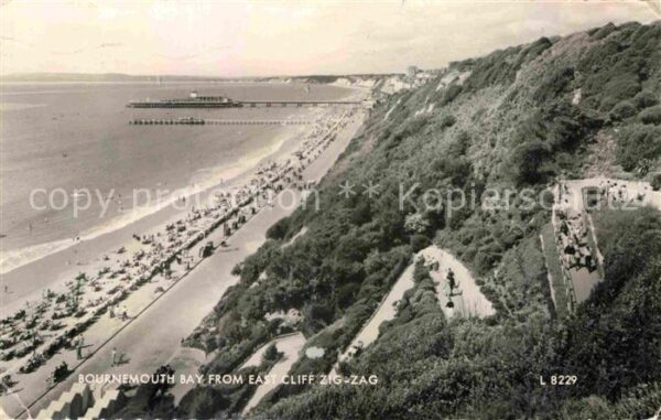 Bournemouth Bay from East Cliff Zig Zag