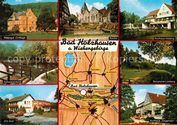 Bad Holzhausen Luebbecke Kurhäuser Holsing Jürgensen Burgruine-L