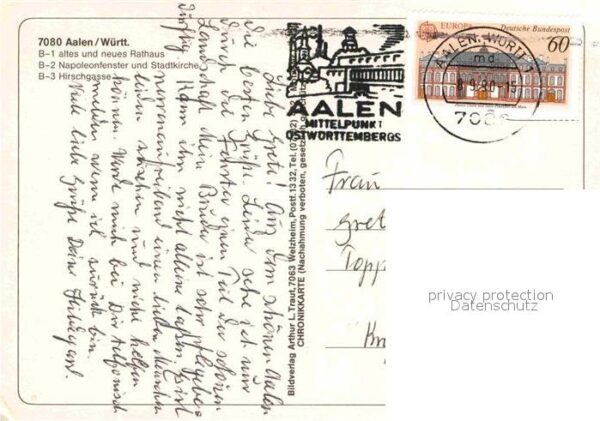 Aalen Rathaus Napoleonfenster Stadtkirche Hir – Bild 2