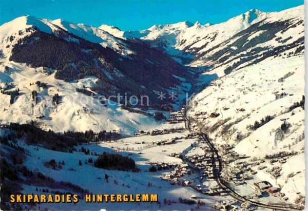 Hinterglemm Saalbach Skiparadies mit Zwölferkogel Fliegerauf