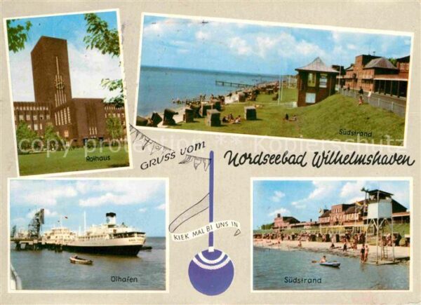 Wilhelmshaven Südstrand Ölhafen Rathaus