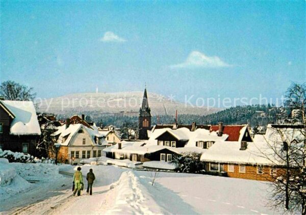 Braunlage Ortspartie im Winter