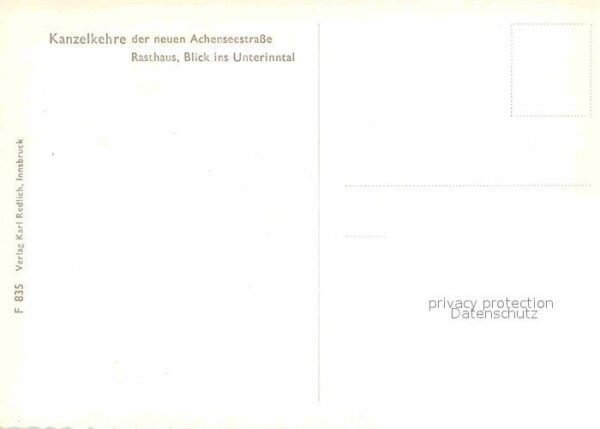 Achensee Kanzelkehre der neuen Achenseestrasse R – Bild 2
