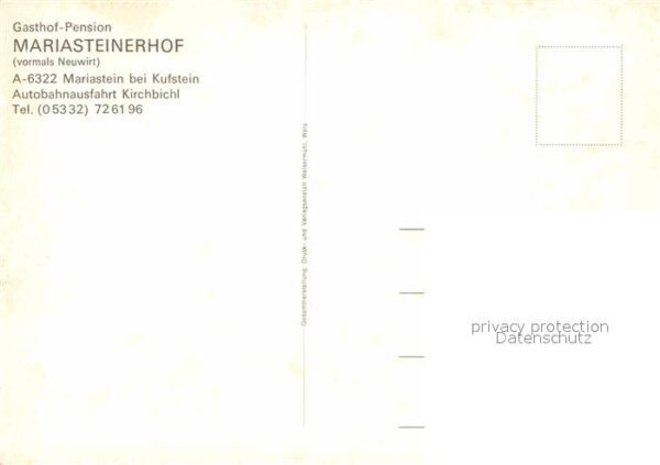 Mariastein Tirol Gasthaus Pension Mariasteinerhof – Bild 2