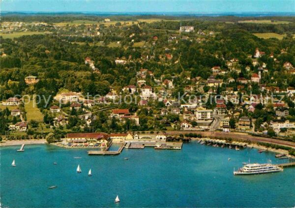 Starnberg Fliegeraufnahme Seepartie mit Söcking