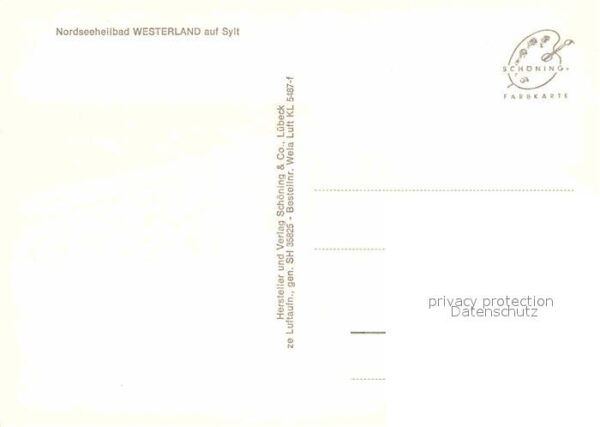 Westerland Sylt Fliegeraufnahme mit Strand – Bild 2